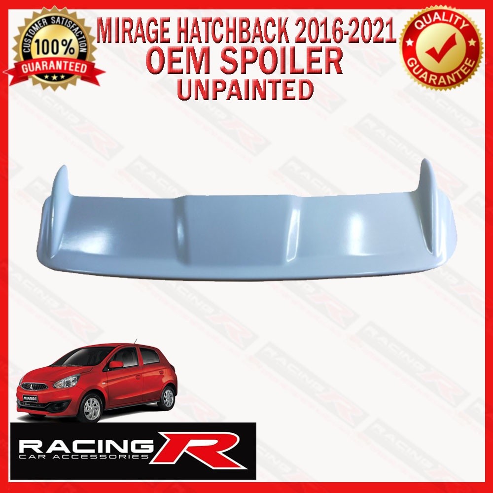 Mitsubishi Mirage Hatchback 2013 to 2023 OEM Spoiler with Brake Light ...