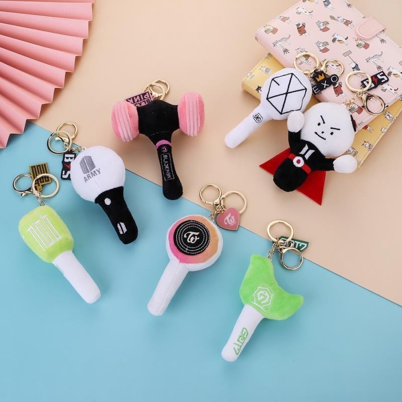Bts bts blackpink nct got7 twice Plush Keychain Pendant Merchandise ...