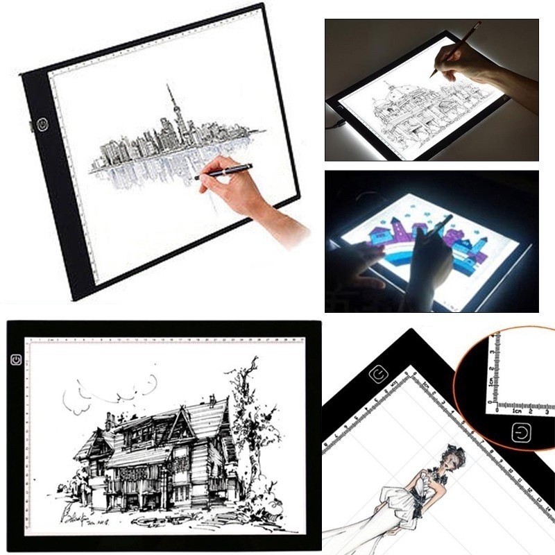 GIFTER LED Light Pad A4 Drawing Pad | Copy Board Light Drawing ...