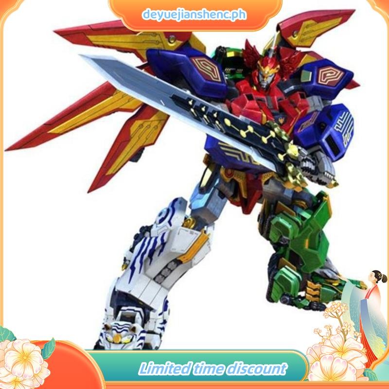 5 in 1 Action Figure Dinozord Kids Gifts Toy Assembly Transformation ...