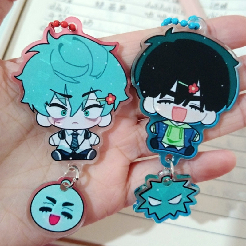 2Pcs/Set ALIEN STAGE IVAN & TILL Cartoon Keychain Acrylic Chain for ...