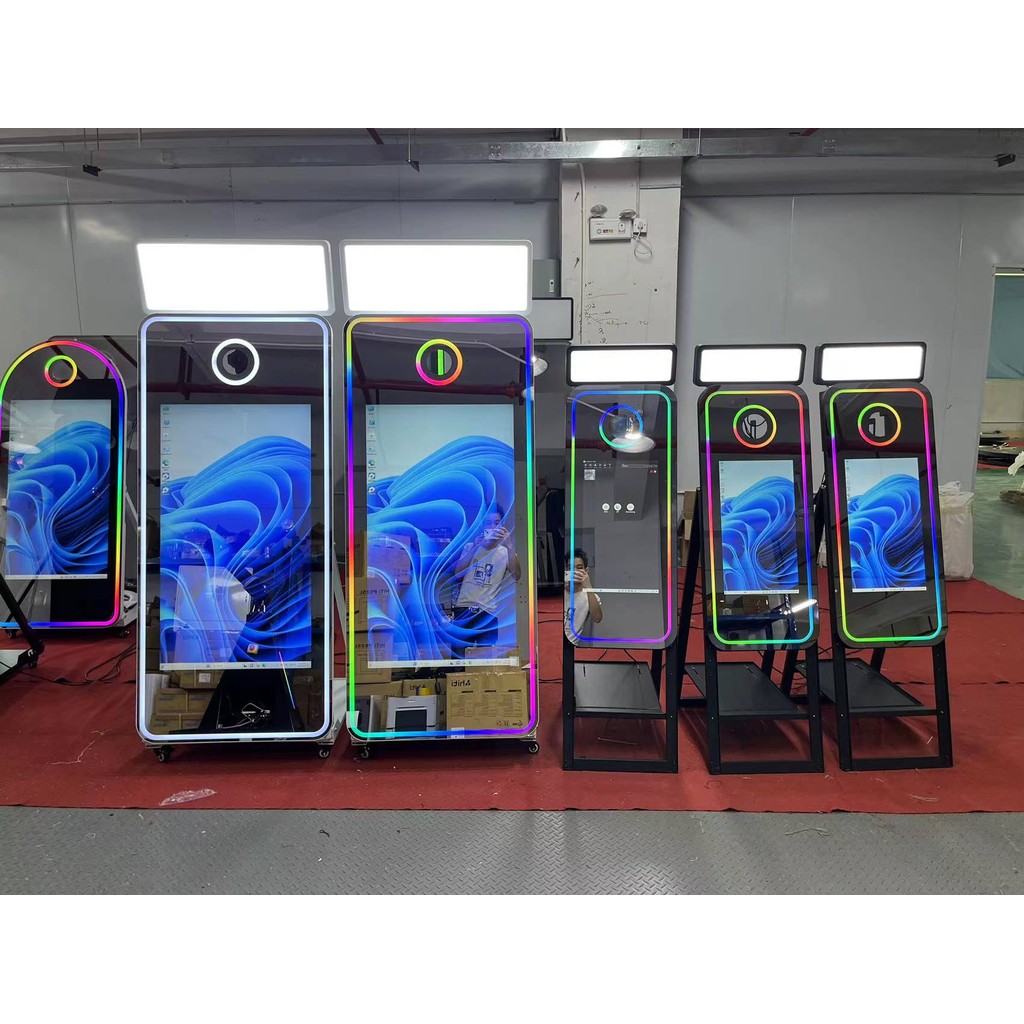 2025 Newest Mirror Photo Booth Machine Mini Selfie 70 Inch Touch Screen ...