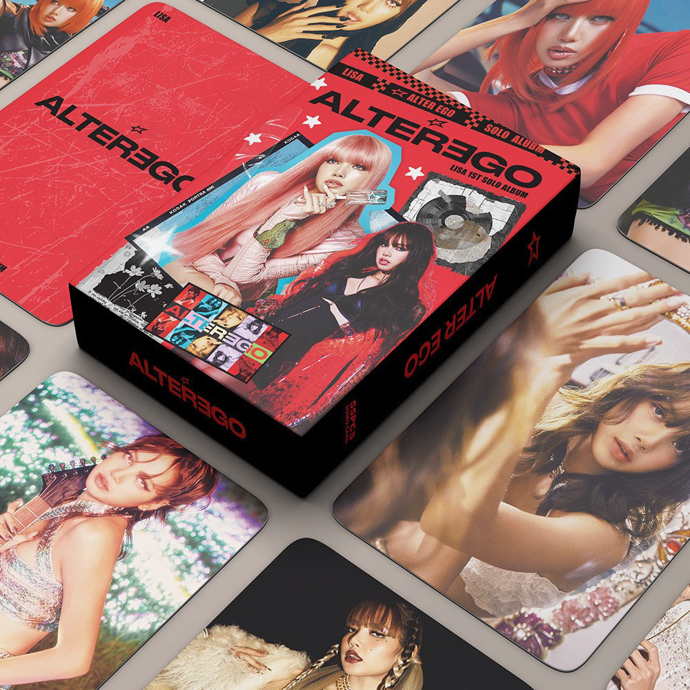 LISA New Album Merchandise Photocard Self-Printing BP Pink LISA ALTER ...