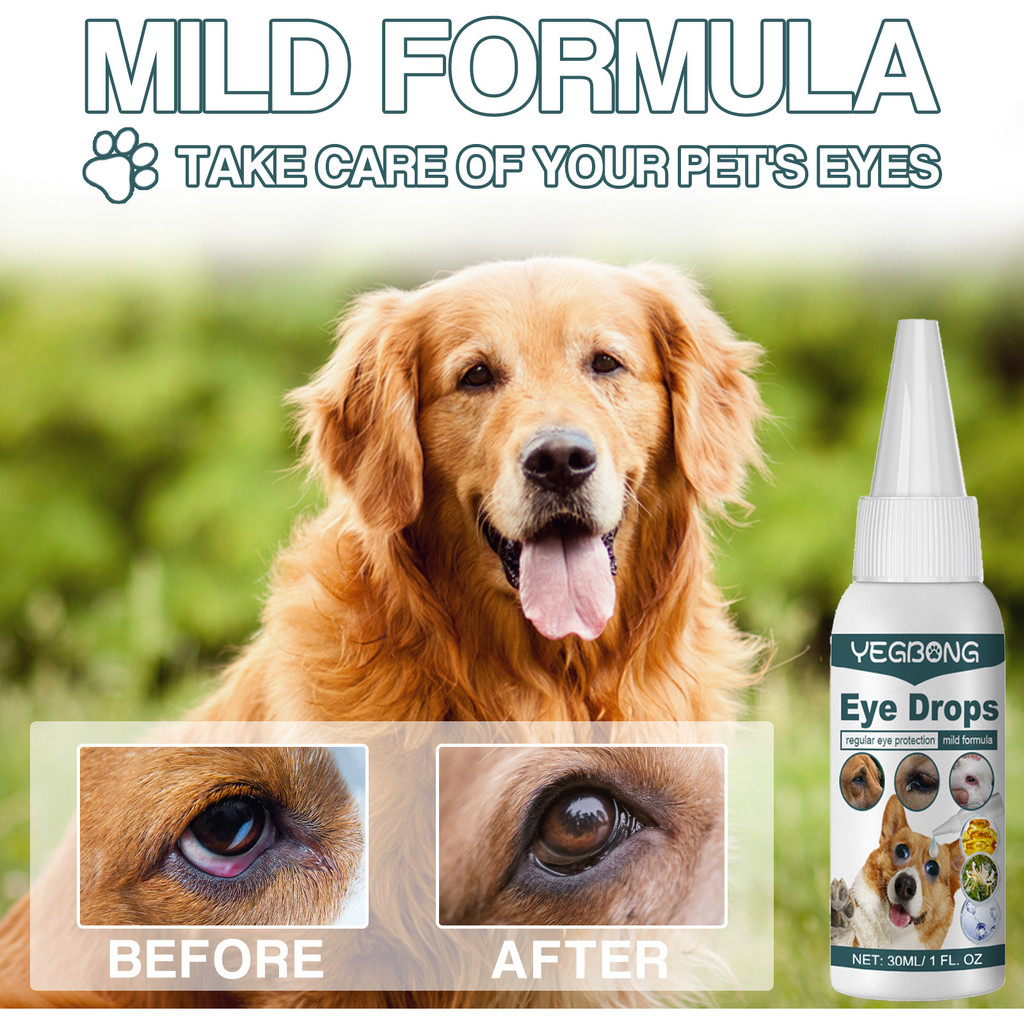 30ml Pet eye drops for cats and dogs, suitable for cleaning tear stains ...