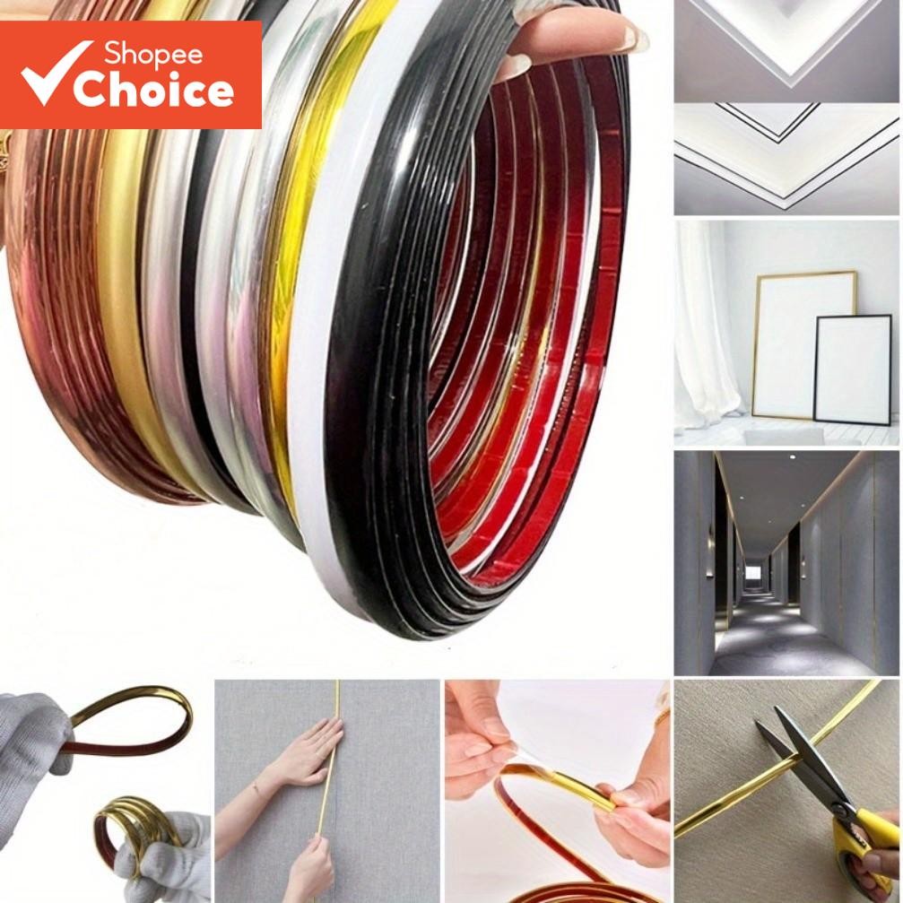 5M Self-adhesive Furniture Edge Banding Tape Tile Gap sticker Ceiling ...