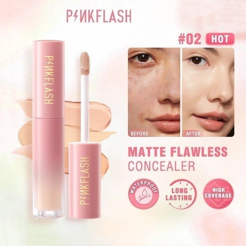 PINKFLASH Concealer Full Coverage Dark Circles Correct Skin Tone ...