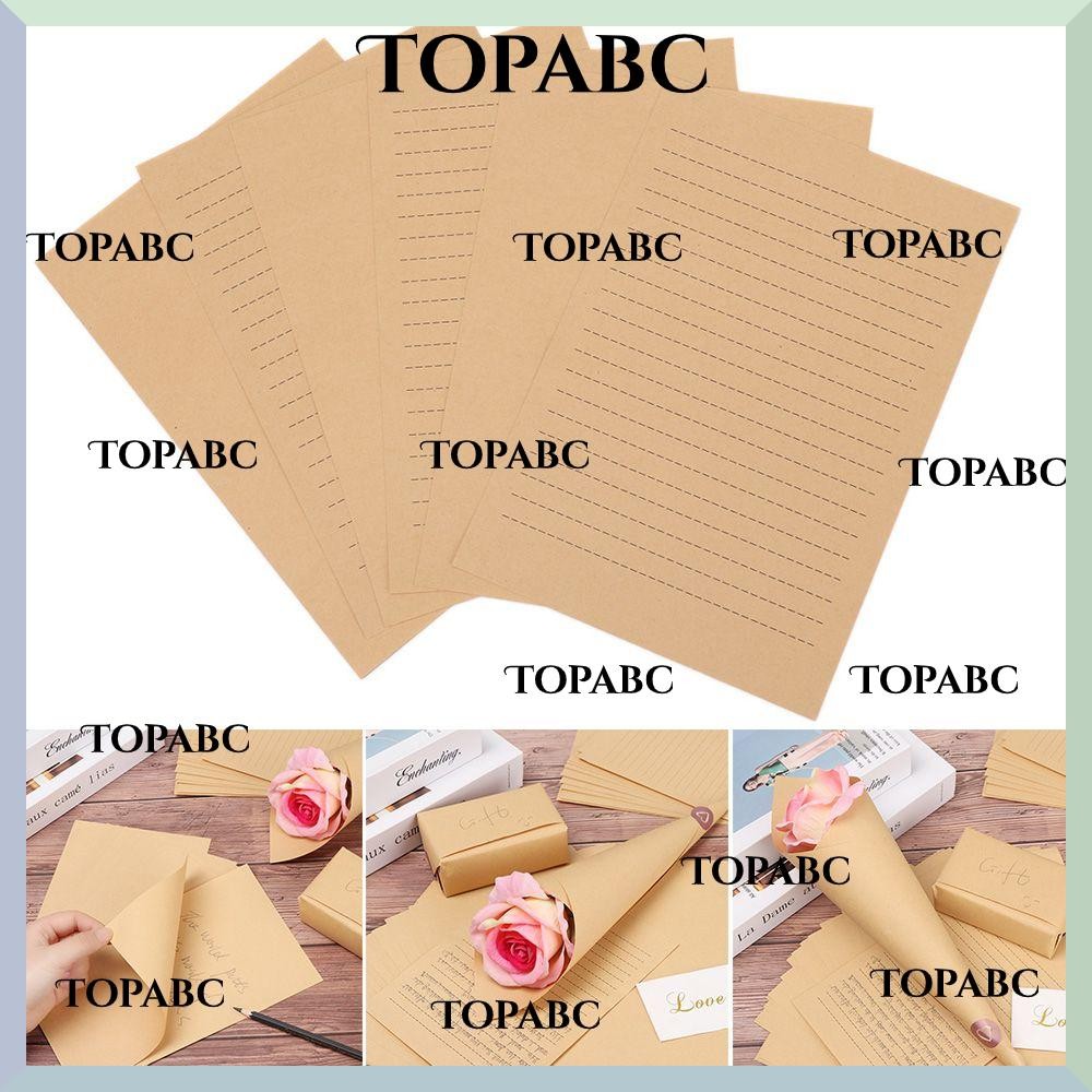 TOPABC 25Sheet Empty Letter Paper Nostalgic Classic DIY Hand Making ...