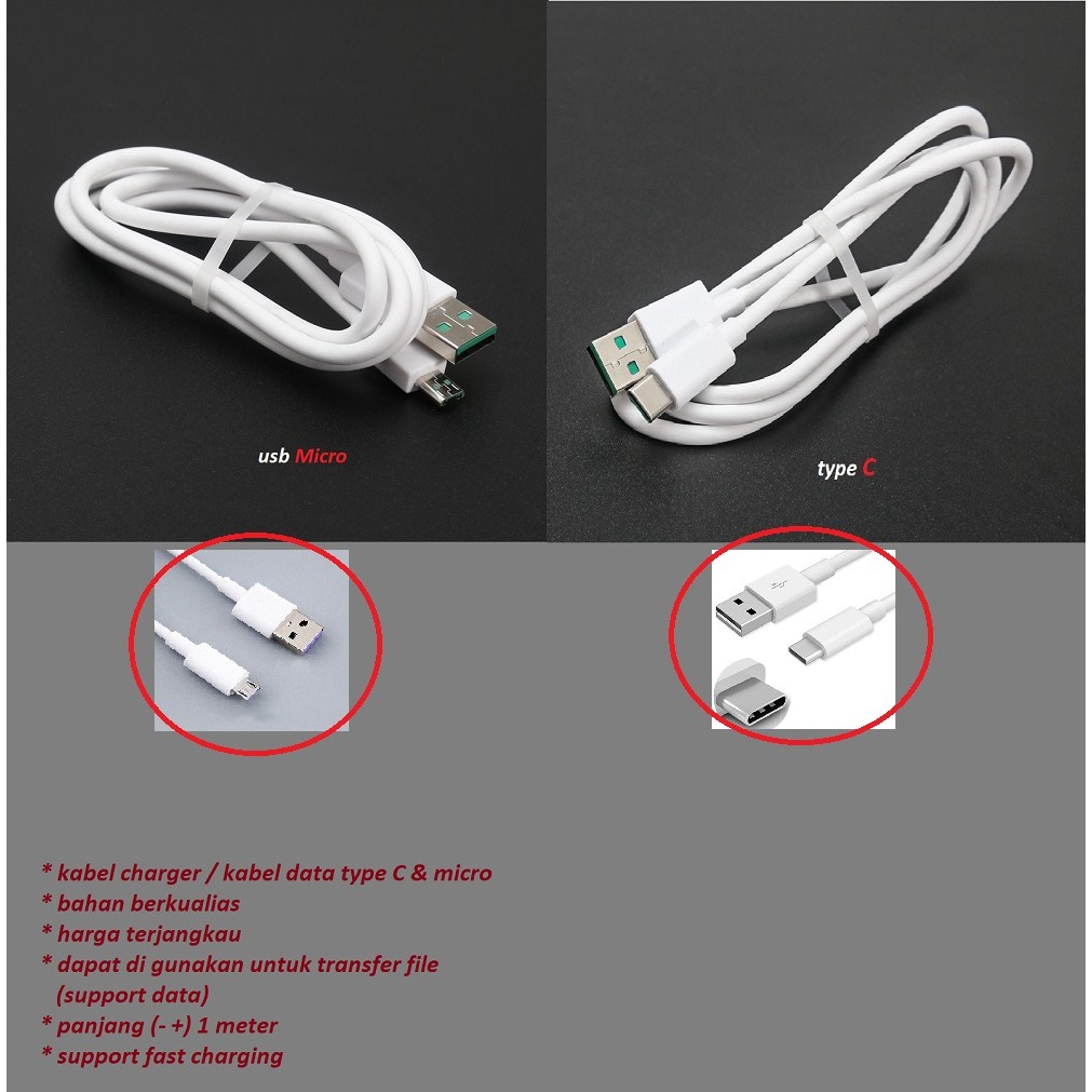 Usb type C charger cable oppo F27 5G (CPH2637) - F27 Pro - F27 Pro+ ...