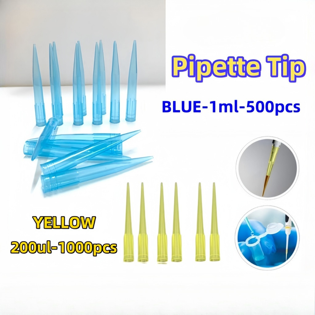 [Hot Sale] YellowPipetteTips1000pcs PerPack (200ul)/ Blue Tips 500pcs ...