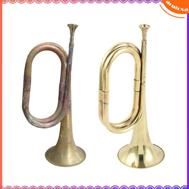 [Arutoxa] Trumpet Small Brass Bugle Musical Instrument with Mouthpiece ...