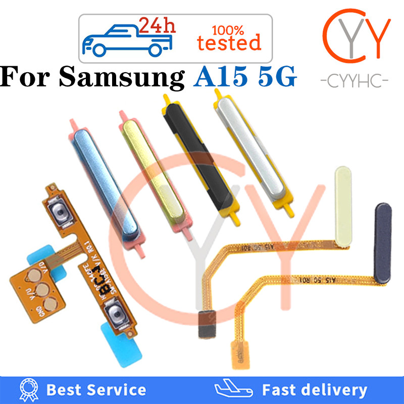 For Samsung Galaxy A15 5G A156 Back Home Button Fingerprint Scanner ...