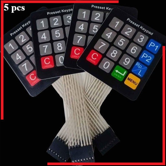 TOMBOL MESIN 5 Pcs Mini Pump Keypad Buttons Pertamini Custom Model ...