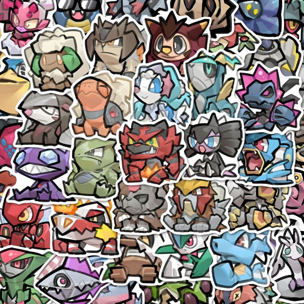 198 Funny Pokémon Stickers, Personalized DIY Material Graffiti, New ...