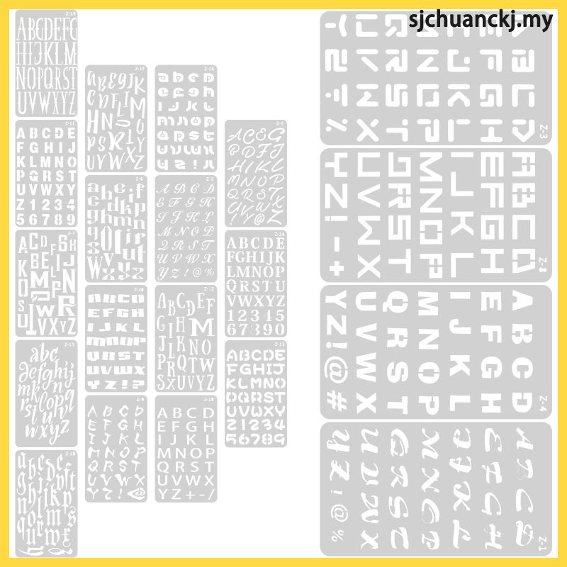 Letter Template Ruler Craft Stencil Crafts Wooden Small Stencils ...