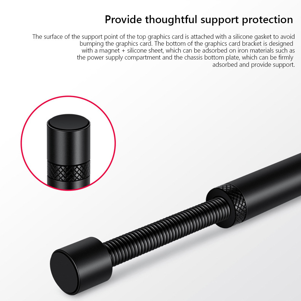 Rain Graphics Card GPU Brace Support Vertical Telescopic Rotating Video ...