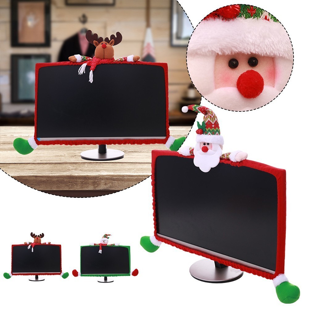【Fast Shipping】Christmas LCD Display Bumper Case Cover Decor Computer ...