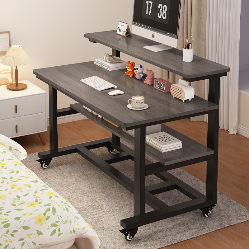 Home Desk Table Student Desk Simple Bedroom Bedside Table Movable ...