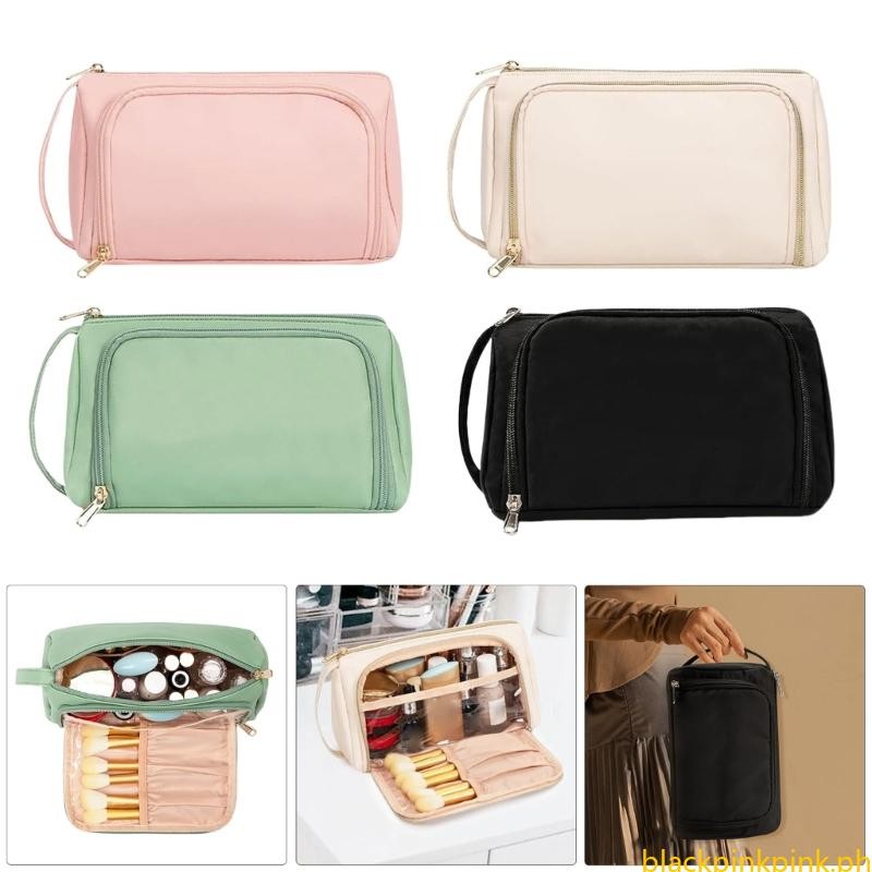 Womens Large Washbags Caroline Gardner Mono Big Spot Large Travel