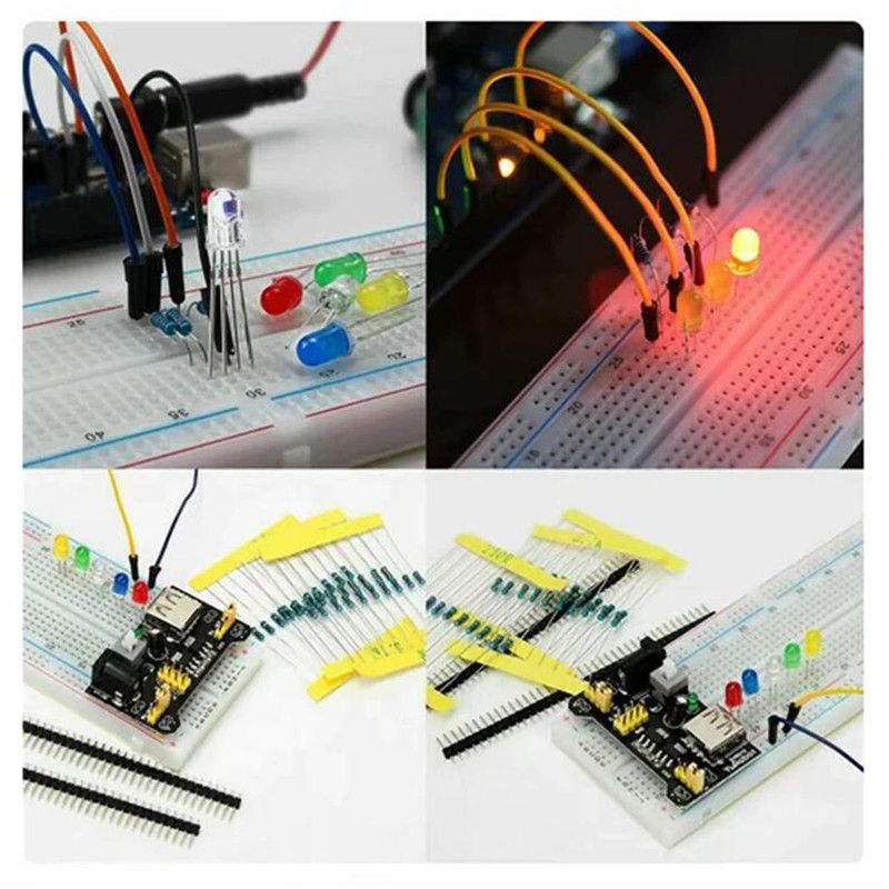 Electronics Component Learning Starter Kit With 830 Tie-Points ...