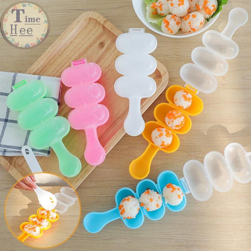 TIMEHEE 2Pcs/Set Baby Rice Ball Mold Shakers Food Decoration Kids Lunch ...