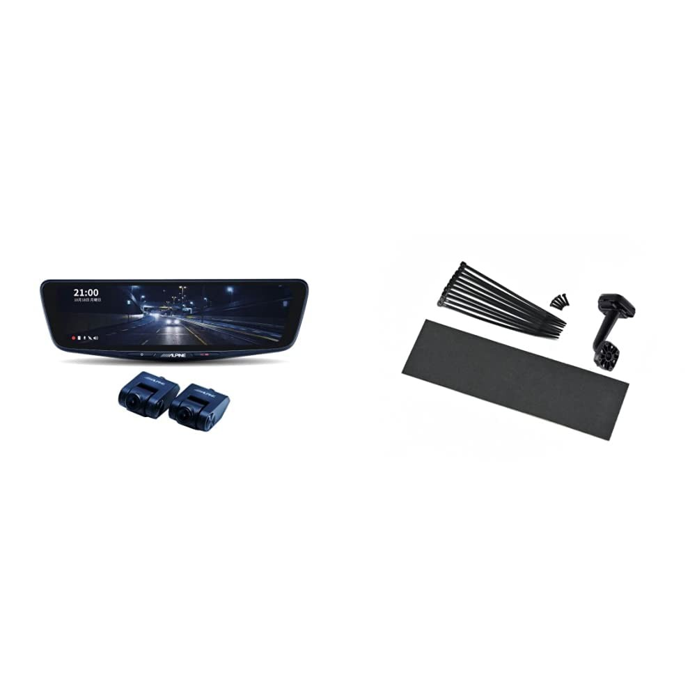 Alpine 10-Inch Digital Mirror with Dash Cam (Replacement Type/Interior ...