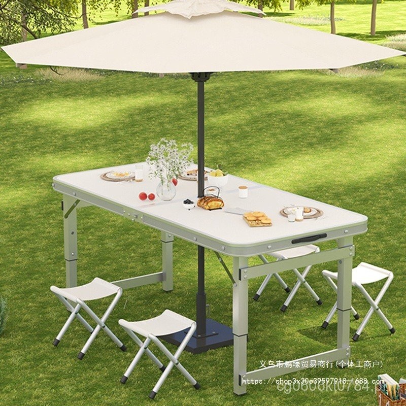 Portable Simple Table for Outdoor Stalls, Foldable Dining Table and ...
