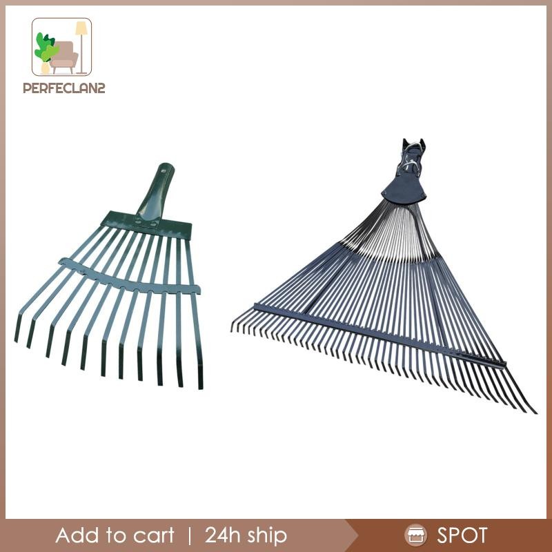 [Perfeclan2] Leaf Rake Head Thatching Rake Courtyard Garden Rake Head ...