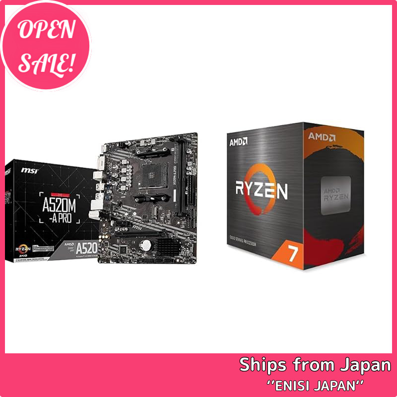 MSI A520M-A PRO Micro ATX Motherboard and AMD Ryzen 7 5700X