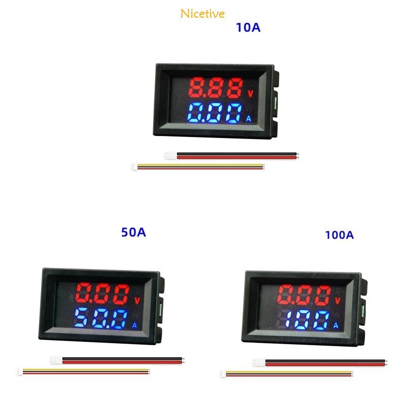 NICE Digital Multimeter Dual LED Display Voltmeter Current Power Meter ...