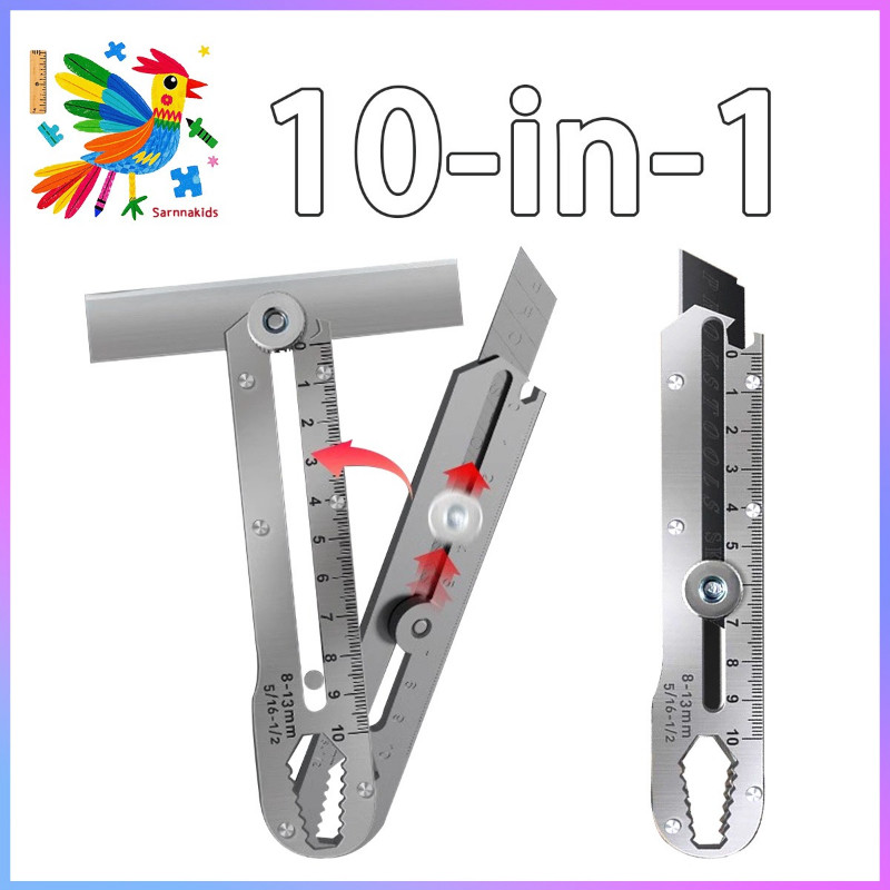 Stainless Steel Utility Knife Multifunction Retractable Box Cutter Art ...