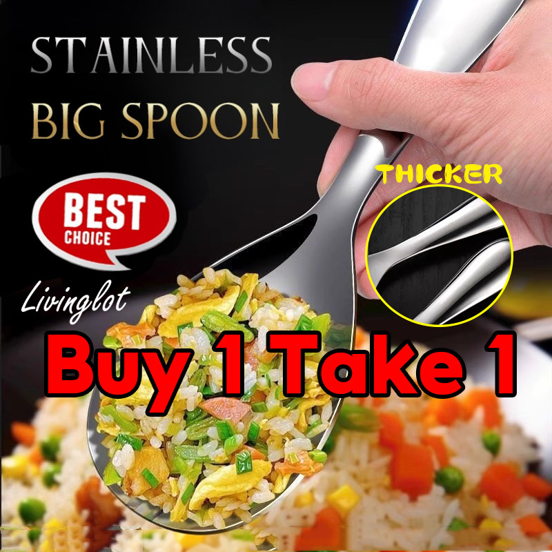 3pcs Stainless Steel 316 Rice Spoon Rice Serving Scooper Large Spoon ...