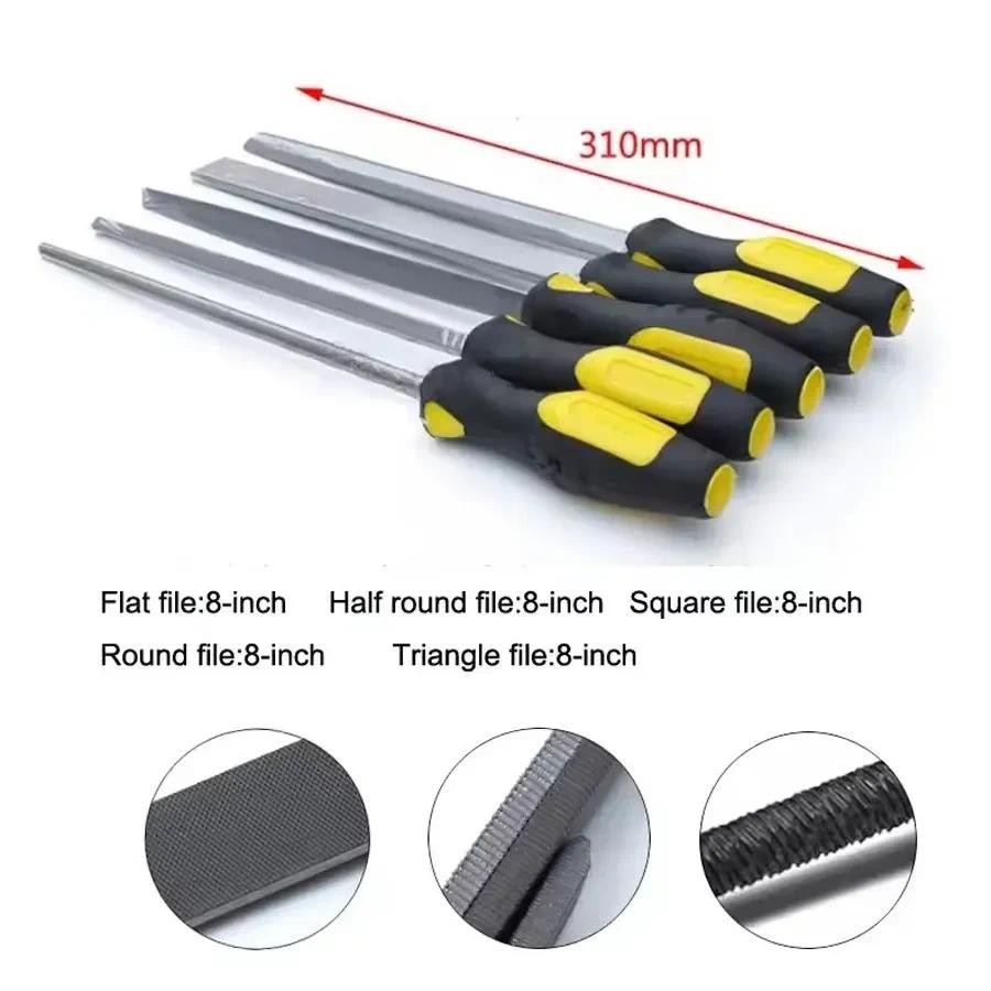 STANLEY TK910-23C File Set 8Pcs&Storage Bag Flat file/Round/Half Round ...