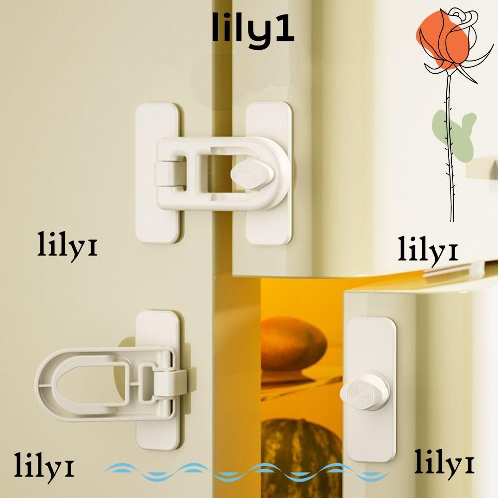 LILY Refrigerator Door Latch, Useful Plastic Baby Safety Lock ...