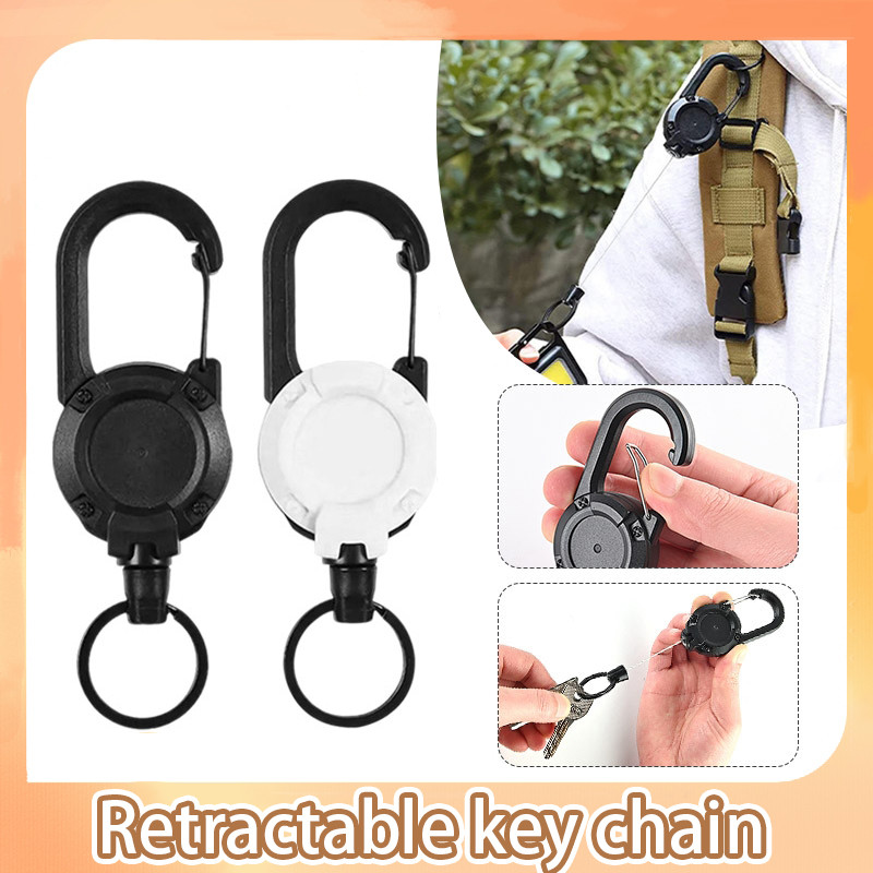 Retractable Key Chain With a Hook Ring Stretches Smoothly And Is a ...