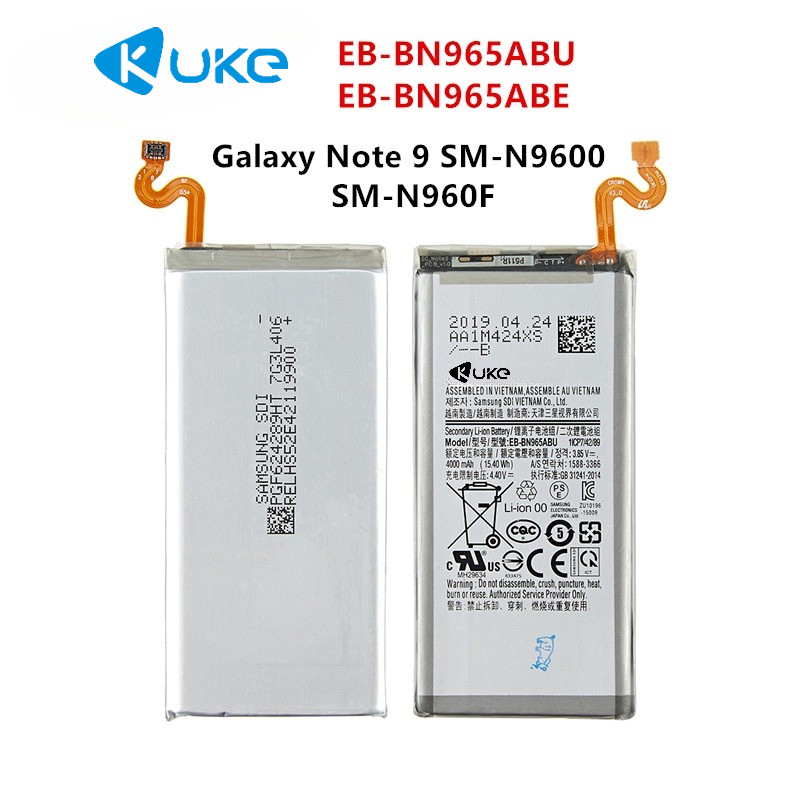 SAMSUNG GALAXY NOTE9 NOTE 9 SM-N9600 KUKE EB-BN965ABE Battery | Shopee ...