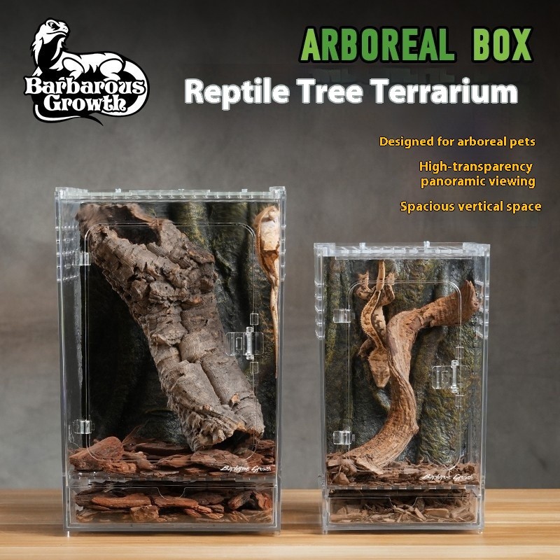 Acrylic Glass Pet Breeding Box Snake Lizard Tree Frog Reptile Pet ...