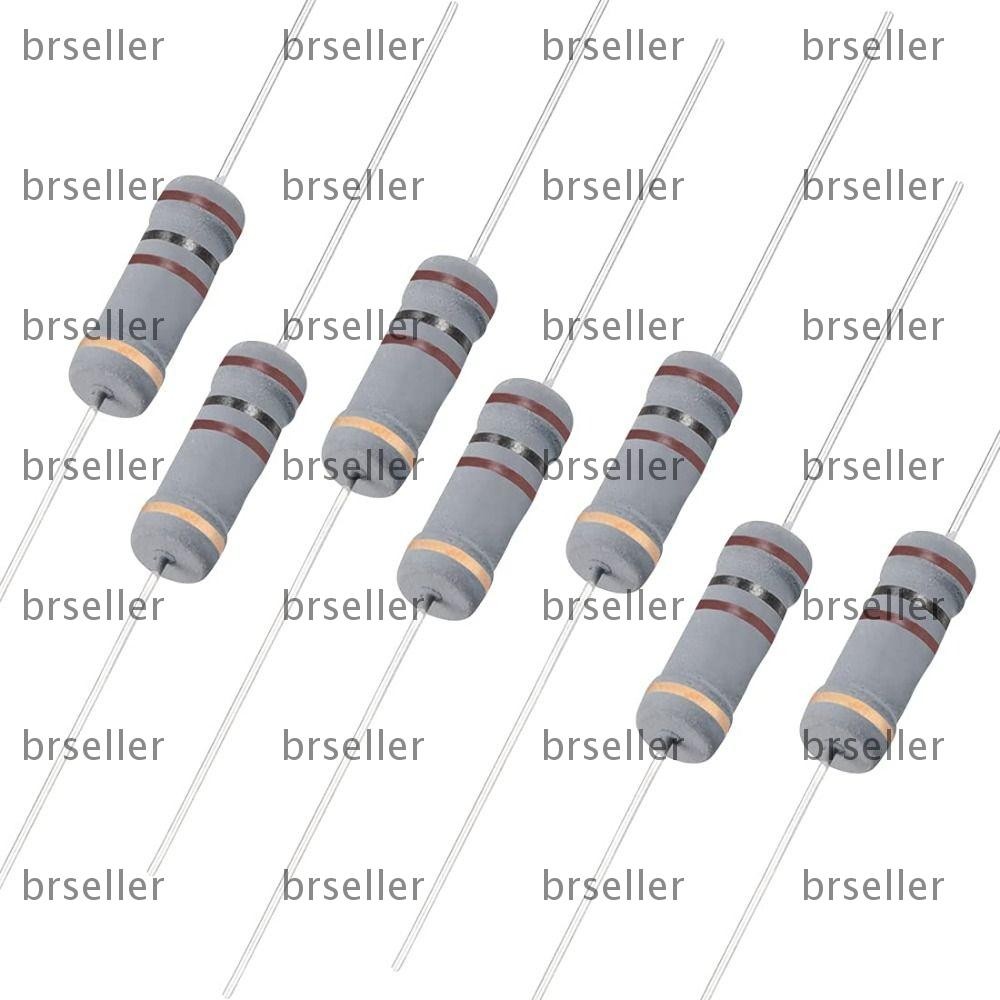 BRSELLER Carbon Film Resistors, 4 Bands 2W 5% Tolerance 100 Ohm ...