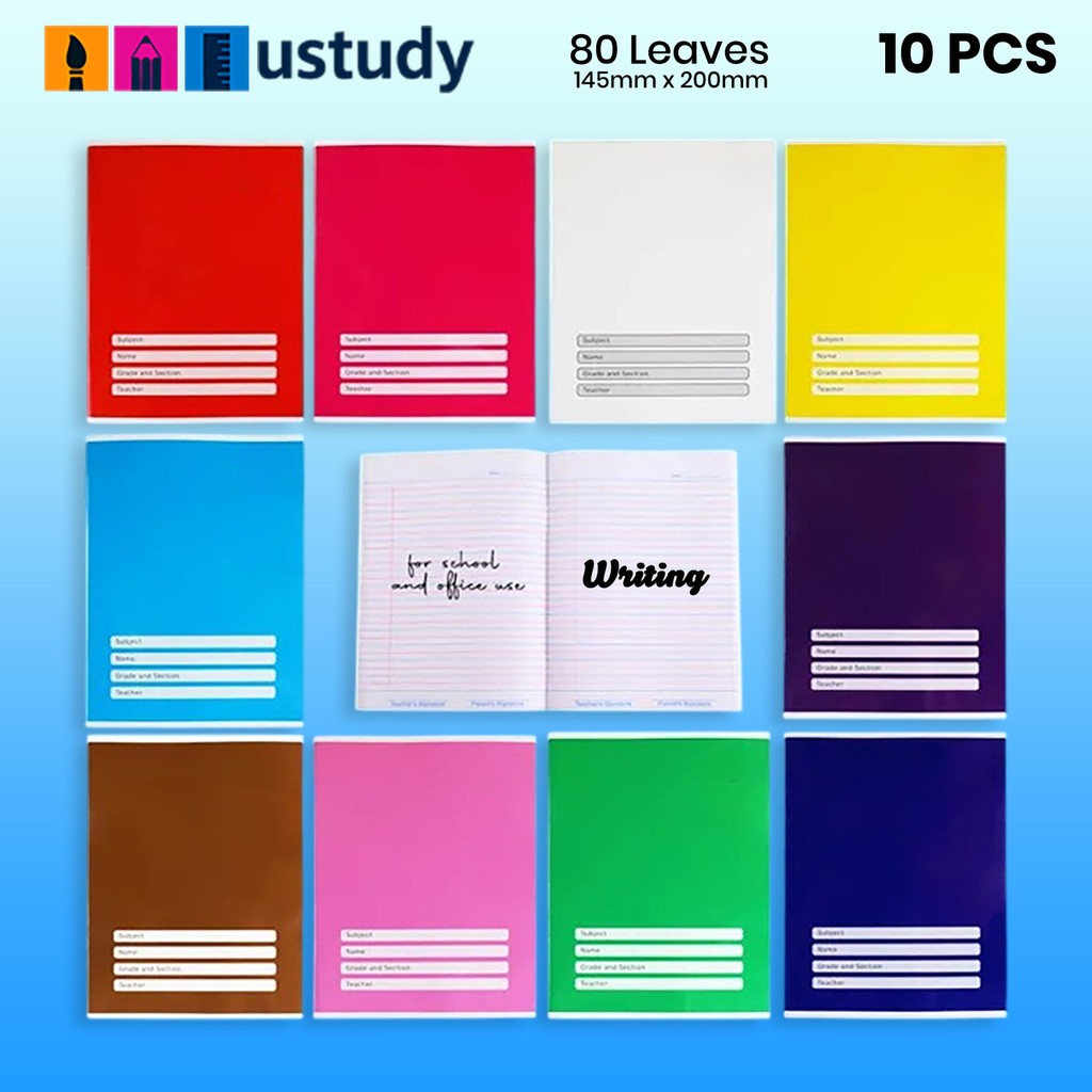 USTUDY HIGH QUALITY WRITING NOTEBOOK 80'LEAVES FOR KINDER TO GRADE 3 ...
