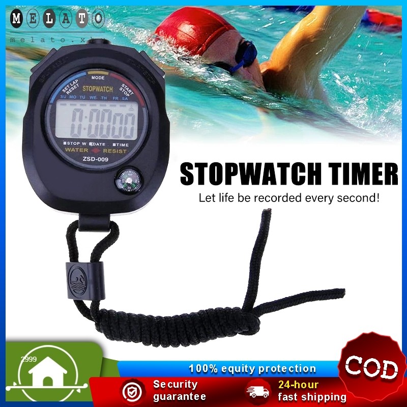 【In Stock】Stopwatch Chronograph Timer Counter Waterproof Digital LCD ...