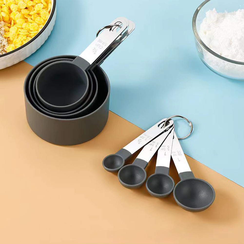 8pcs Kitchen Measuring Cup Spoon Set for Baking with Accurate ...
