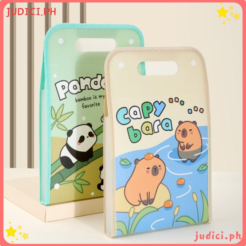 JUDICI A4 File Folder, Creative Capybara Test Paper Storage Folder ...
