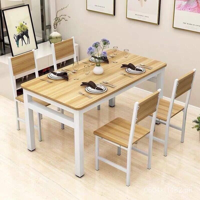 Fast6Table Dining Chair Combination for Small Space Simple Rectangular ...