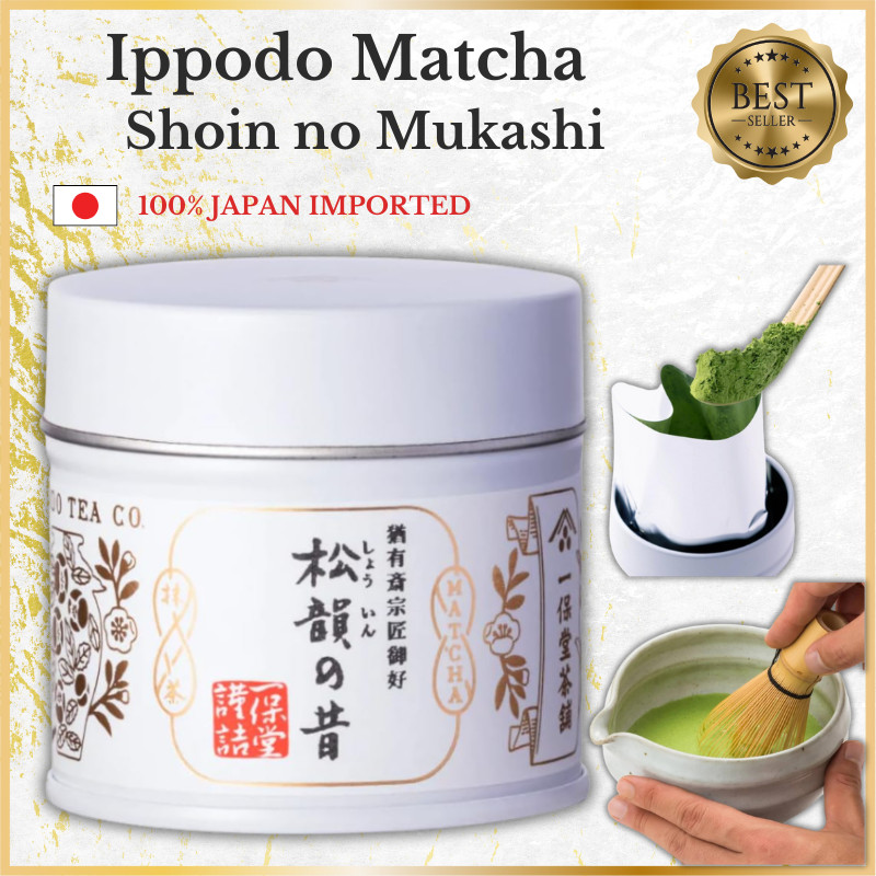 Ippodo Matcha Shoin no Mukashi 20g – Ceremonial Grade Green Tea Powder ...
