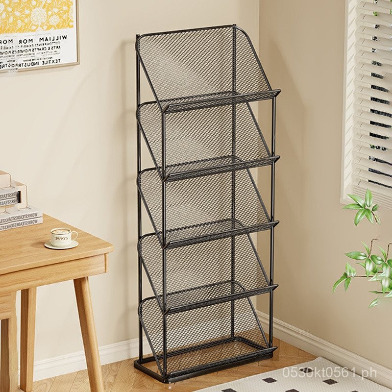 Corner storage rack&Vertical Bookshelf Multi-layer Picture Book Storage ...