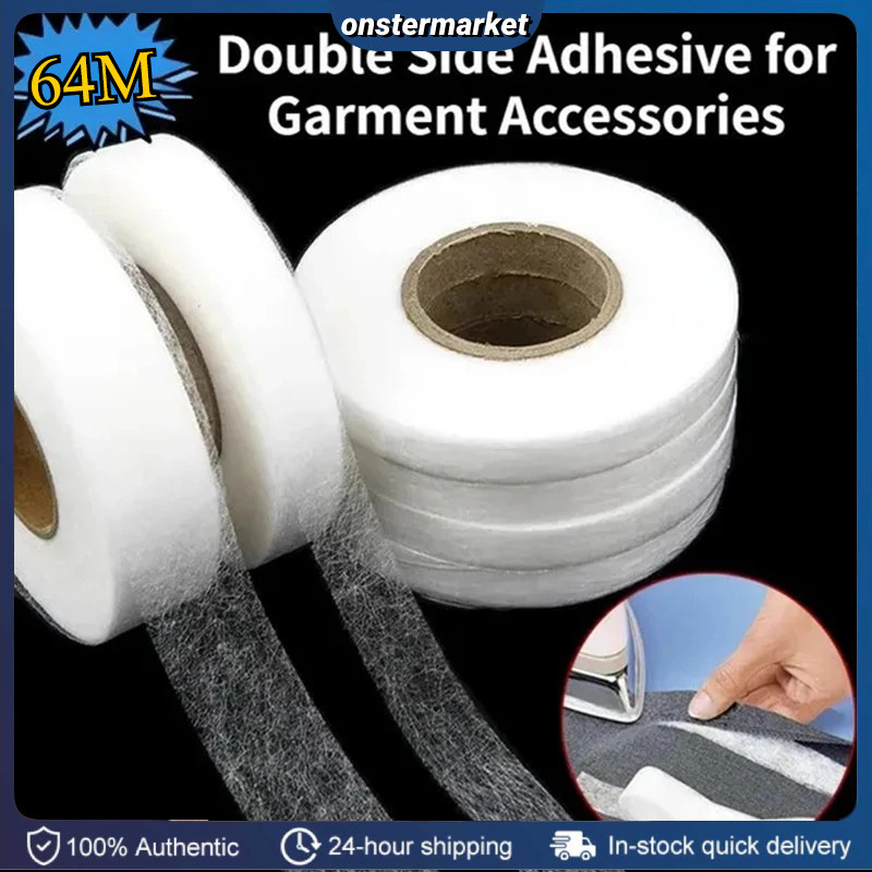 Double-Sided Interlining Adhesive Hem Tape Iron-on Hemming Fabric ...