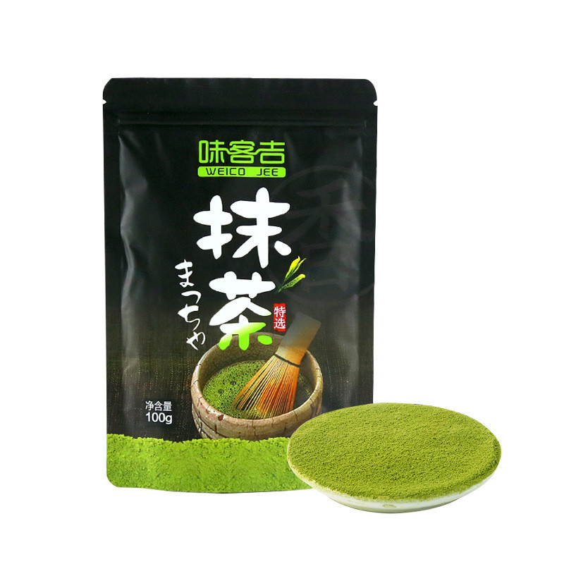 Baked matcha powder stone ground fine green instant drink cake matcha ...