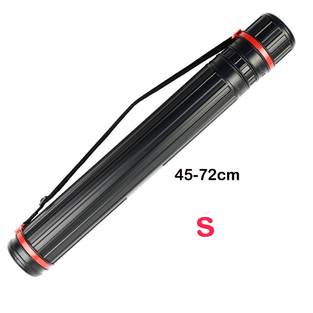 Extendable Poster Tube, Round Black Telescoping Art Drafting Tube ...