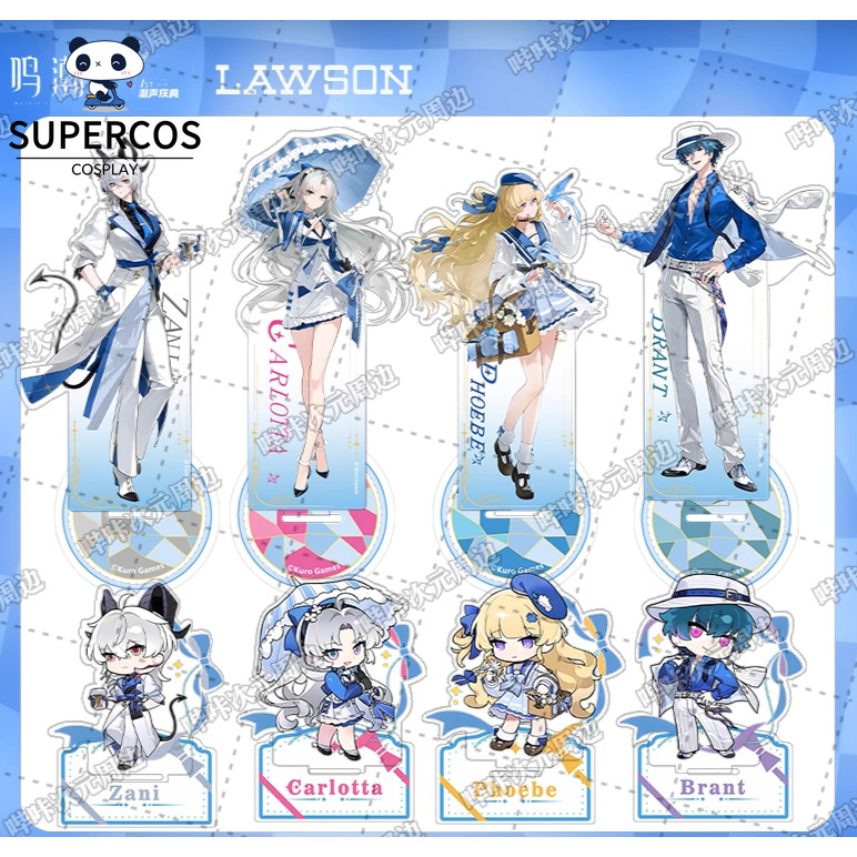 Wuthering Waves*lawson Stand Brant Zani Pgoebe Carlotta Acrylic Standee ...
