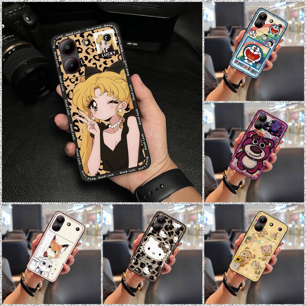 Protective Silicone Phone Case For ZTE Blade A54 Full wrap Cute TPU Soft  case Back Cover Durable Shockproof Dirt-resistant Anti-dust Anti-knock