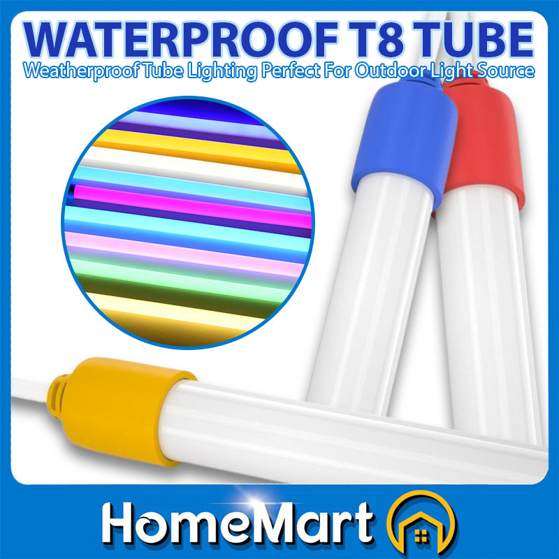 LED T8 18w Tube Colorful Light Lampu LED Panjang Lampu Kalimantang LED ...